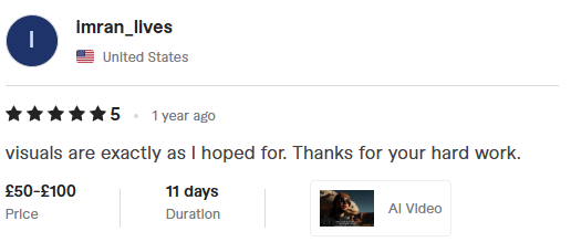 Testimonial from imran_lives - AI Video