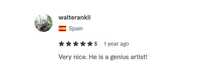 Testimonial from walterankli